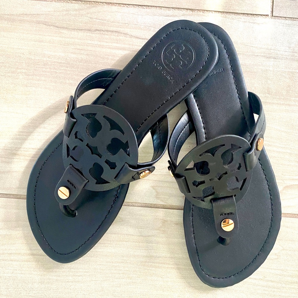 Tory Burch Miller Black Sandals BRAND NEW